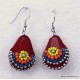 boucles d'oreille 0312048 rouge bordeaux